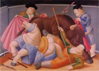 Botero, Fernando - Abstract oil painting.